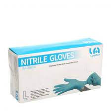 GUANTI MONOUSO COLORE BLUE IN NITRILE TAGLIA L CONF.100PZ